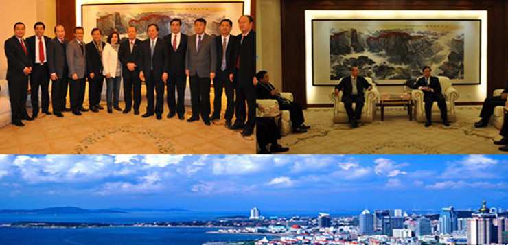 青岛市人民政府副市长刘明君先生接见了长青国际集团董事一行，并祝贺长青（